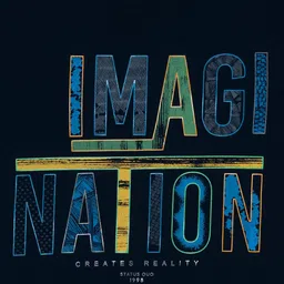 Status Quo Boys Navy Blue Typography Printed T-shirt image 3