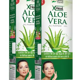 Healing Pharma Set of 2 Xheal Aloe Vera Gel with Saffron & Turmeric - 120 ml each-image-11