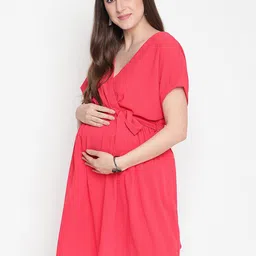 Oxolloxo Tie-Knot Wrap Maternity Tunic image 2