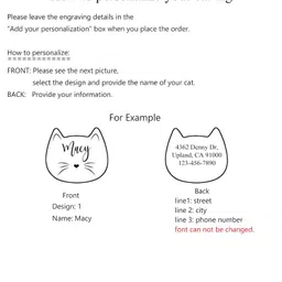 Luigi Customised Cat Name Tag, Personalized Pet ID, Stainless Steel Collar Tag image 3