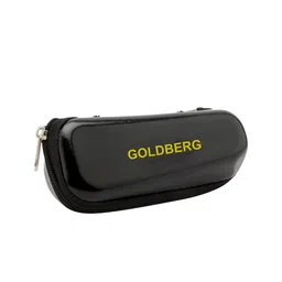 Gold Berg Unisex Grey Lens & Black Wayfarer Sunglasses with UV Protected Lens image 4