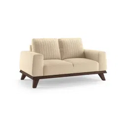 urban ladder create Granada Premium 2 Seater Fabric Sofa in Birch Beige Colour image 2