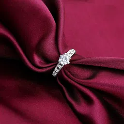 GIVA 925 Sterling Silver Rhodium-Plated Adjustable Finger Ring? image 1