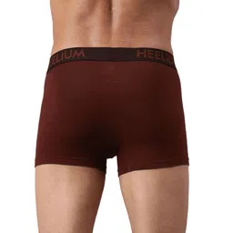 Heelium Pack Of 2 Bamboo Super Soft & Odour Free Comfort Fit TrunksP2-TRUNK-BLKRED-S image 4