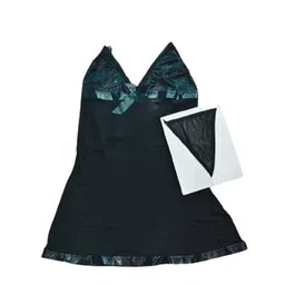 louryn koulyn Women Lingerie Lace Babydoll Strap Chemise Halter Teddy V Neck Sleepwear image 2