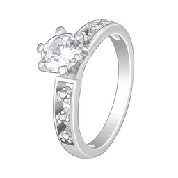 GIVA 925 Sterling Silver Rhodium-Plated Adjustable Finger Ring? image 2