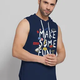 Juxar Printed Cotton Hooded & Sleeveless Sando Vest  HODSDO-016-NBL-XS-picture-37