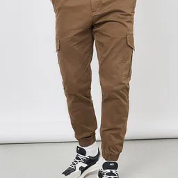 Styli Men Cotton Relaxed-Fit Cargo Stretch Twill Jogger-picture-23