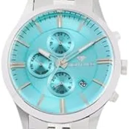 mont neo Men's Quartz Light Blue Dial Multi-Function Metal Watch 1049M-M1120 – Stylish Design with Date, Perfect for Everyday wear and Active Lifestyles.-picture-12