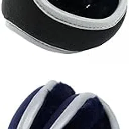 enakshi (label) 2Pieces Winter Ear Muffs Fleece Warm Ear Warmers for Skating Blue and Black|Clothing, Shoes & Accessories | Mens Accessories | Hats-picture-16