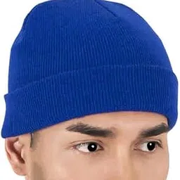 fqzilon Packs Unisex Beanie Hat for Men and Women Warm Elasticity Knit Winter Cuffed Plain Hats Cap, Royal Blue, Pack of 1-picture-43