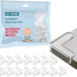 Corner Protector for Baby, Furniture Corner Guards & Edge Safety Bumpers – Baby Proof Table Corner Cushion – Clear & Transparent Silicone Protectors for Child Safety (L-Shaped, Pack of 4)-picture-19