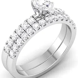 avsar jewellery 14k (585) White Gold Ring for Women-picture-16
