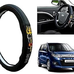 GS Grow n Shine Chromium Om Namah Shivay Car Steering Cover for Maruti New Wagon-R Pack of 1-image-67