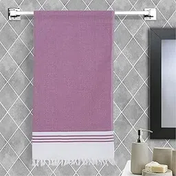 ECOSENSE® - Premium Large Cotton Non-Terry Bath Towels (150cm x 75cm)| Soft, Absorbent and Comfortable Towels for Bath Large Size | Quick Dry Gym, Travel & Bath Towel (Pink, Single)-picture-22