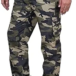 sapper Mens Camouflage Cotton Regular fit Cargo Pants-picture-39
