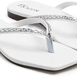 Women's Flats – Elegant Slip-On Sandals for Wedding & Party|FK_809_GREEN FLAT-P2-picture-19