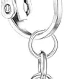 vepvopz Fake Belly Button Rings for Women & Girls – Clip-On Non-Piercing Navel Rings, 316L Stainless Steel Heart & Evil Eye CZ Design, Hypoallergenic Belly Piercing Jewelry – Silver-picture-20