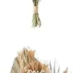 Merishopp 2pcs Dried Flowers Bouquets Dried Plants Wedding Boho White-image-94