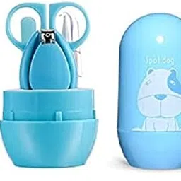 Wavva Baby Nail Clipper Safety Cutter Toddler Infant Scissor Manicure Pedicure Care Kit (Set Of 4 Items), Blue-image-80