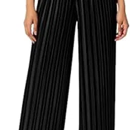 Latest Trendy Ethnic & Indo-Western Shimmer Solid Palazo Pant | High Waist Sequin Palazzo with Elastic Waistband for Womens and Girls (Black Pink Golden Grey White Free Size fits XS to XXL)-picture-15