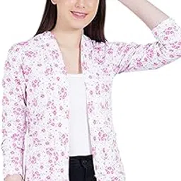 Amazon Brand - Nora Nico Women's Cotton Full Sleeves Front Open Casual Shrugs with Pockets-picture-55