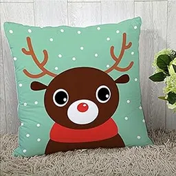 the purple tree Merry Christmas Polyester Cushion Cover (Multicolour, 16x16 inch)-picture-38