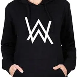 Women's Hooded Neck Regular Fit Fleece AW Printed Hoodie for Winters (L (P-450)-picture-36