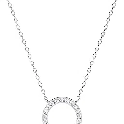 isehra Women’s Sterling Silver Necklace – Emerald-Cut Solitaire Crystal Pendant, Minimalist and Hypoallergenic Jewelry Gift-picture-48