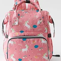 Comfibumss™ Elegant Diaper Bag for Mothers for Travel, Maternity Bag for Newborn Baby, Mothers Travelling Bag, Multipocket Water Resistant Baby Bag, Hospital Bag for Moms,Multiple Compartments (Pink)-picture-20