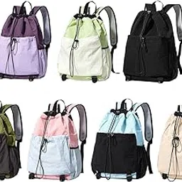 MERISHOPP Drawstring Backpack Portable for Balls Accessories Pickleball Squash Racquet Pink Purple | Sports Equipment | Outdoor Sports Gear | Exercise Gear-image-46