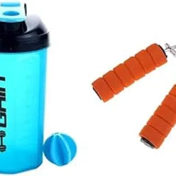 SAVE™ Gym Protein Shaker Bottle with Free Hand Grip Strengthener | Whey Protein and Mass Gainer Shaker Blender with Mixer Ball (700 ml)-image-16