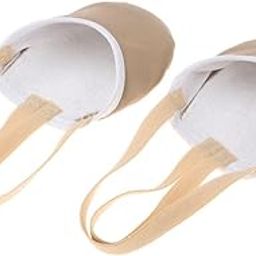 merishopp Women Girls Rhythmic Gymnastics Ballet Dance Leather Half Sole Toe Shoes 4X-picture-39