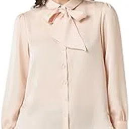 allen solly Women's Solid Tie-Up Full Sleeve Shirt-picture-28