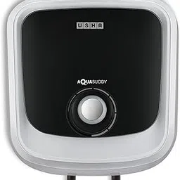 USHA Aquabuddy 15 Litre Storage Wall Water Heater With Free Installation (White Black)-picture-10