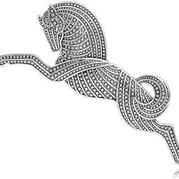 syga Brooch Pin Fashion Electroplated Alloy Jewellery Pin Vintage Clothing Accessories Decoration Horse Style Brooches For Men's & Women- S241-picture-34