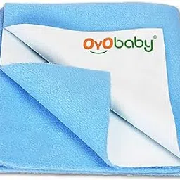 OYO BABY Baby Dry Sheet 70×50 cm Small, Waterproof Mattress Protector for Newborns, Extra-Absorbent Quick-Dry Fleece Underpad, Soft, Reusable, Anti-Pilling, Travel-Friendly Bedding –Blue-picture-24