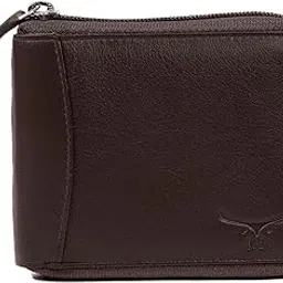 e l Echelon Leathers Genuine Leather Dark Brown Zip Wallet | 2 Currency Compartments, 2 Hidden Pockets, 3 Card Slots & Secure Coin Pocket-picture-56