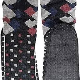 devil Men's Wool Adult Long Thick Thermal Winter Warm Hiking Slippers/Boot Socks (Multicolour, Free Size)-picture-11