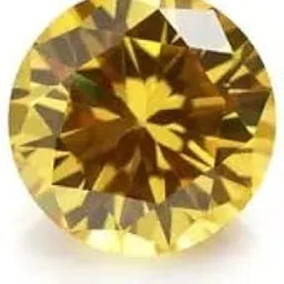 aanya gems Cubic Zirconia American Diamond Loose Natural Certified Precious Gemstone 6.25 Ratti For Ring Locket Jewelry (Yellow Zircon) with Lab Certificate-picture-44