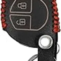 Aliens World Leather Smart Car Key Cover Case with Metal Hook Keychain for Maruti Suzuki S Presso, Alto Baleno, Alto 800 Ignis, Alto K10, Swift, Celerio S Cross, Ritz, Ciaz (Black)-picture-35