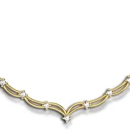 dishis 14k/18K Yellow Gold and Diamond Mangalsutra Mangalsutra for Women-picture-14