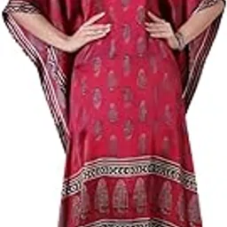 veda Rose Madder Gajji Silk Printed Knee Length Kaftan-picture-32