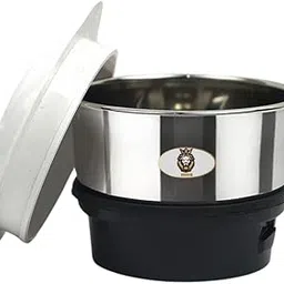 RRS Chutney Stainless Steel Jar for Mixer Grinder, Compatibility with all mixer grinders with 2 slots fitting with 4 teeth coupler (180 Ml) image 1