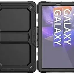 LIKECASE Rugged Shockproof Heavy Duty Back Case Cover for Samsung Galaxy Tab S9 FE Plus/Samsung Galaxy Tab S9 FE+ (12.4 Inch, 2023 Modal) with S Pen Holder, Black-picture-55