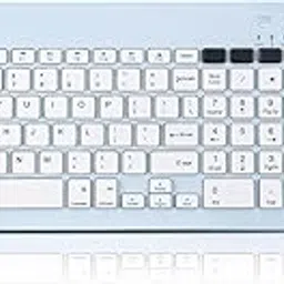 Bluetooth Keyboard and Mouse Comb, Rechargeable Dual-Mode (Bluetooth 5.0 and 3.0 +2.4G) Multi-Device for Apple iPad iPhone iOS 13 and Above Samsung Tablet Phone Smartphone Android Windows (Blue)-image-73