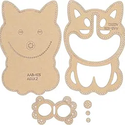 Acrylic Leather Pattern, 6Pcs Leather Leather Cord DIY Acrylic Template, for Key Wallet-picture-35