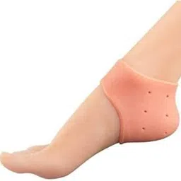 Saleshop365� Silicone Gel Heel Socks for Dry Hard Cracked Heel Repair Pad, Swelling & Pain Relief, Cushion Support, Foot Care, Ankle Protection, for Men and Women (Free Size) Set Of 2-picture-42