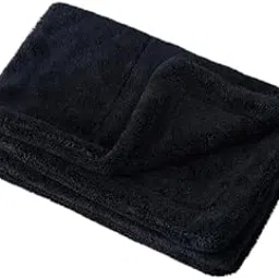 Florabliss® Microfiber Cloth for Car - 400 GSM Large (40x40 CM) Twisted Loop Car Cleaning Cloth - Edgeless Design with Plush Pile and Lint Free Cloth for Drying and Detailing (Black)-image-30
