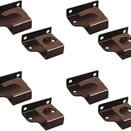 Ghar Sajaawat Stainless Steel 20 mm Curtain Rod Universal Wall to Wall Bracket for Door and Windows with Complete Fittings - Pack of Pair (Brown) (4, 0.75 iNCH / 20MM)-picture-18